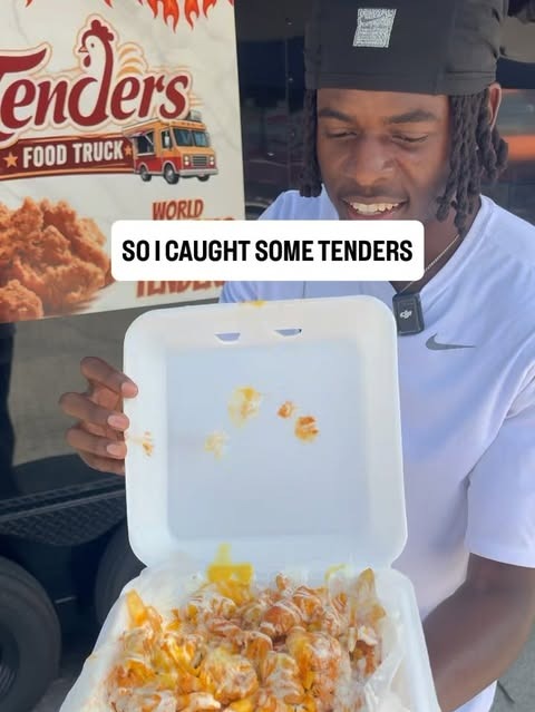 Tenders food truck branding with a fresh order of loaded tenders